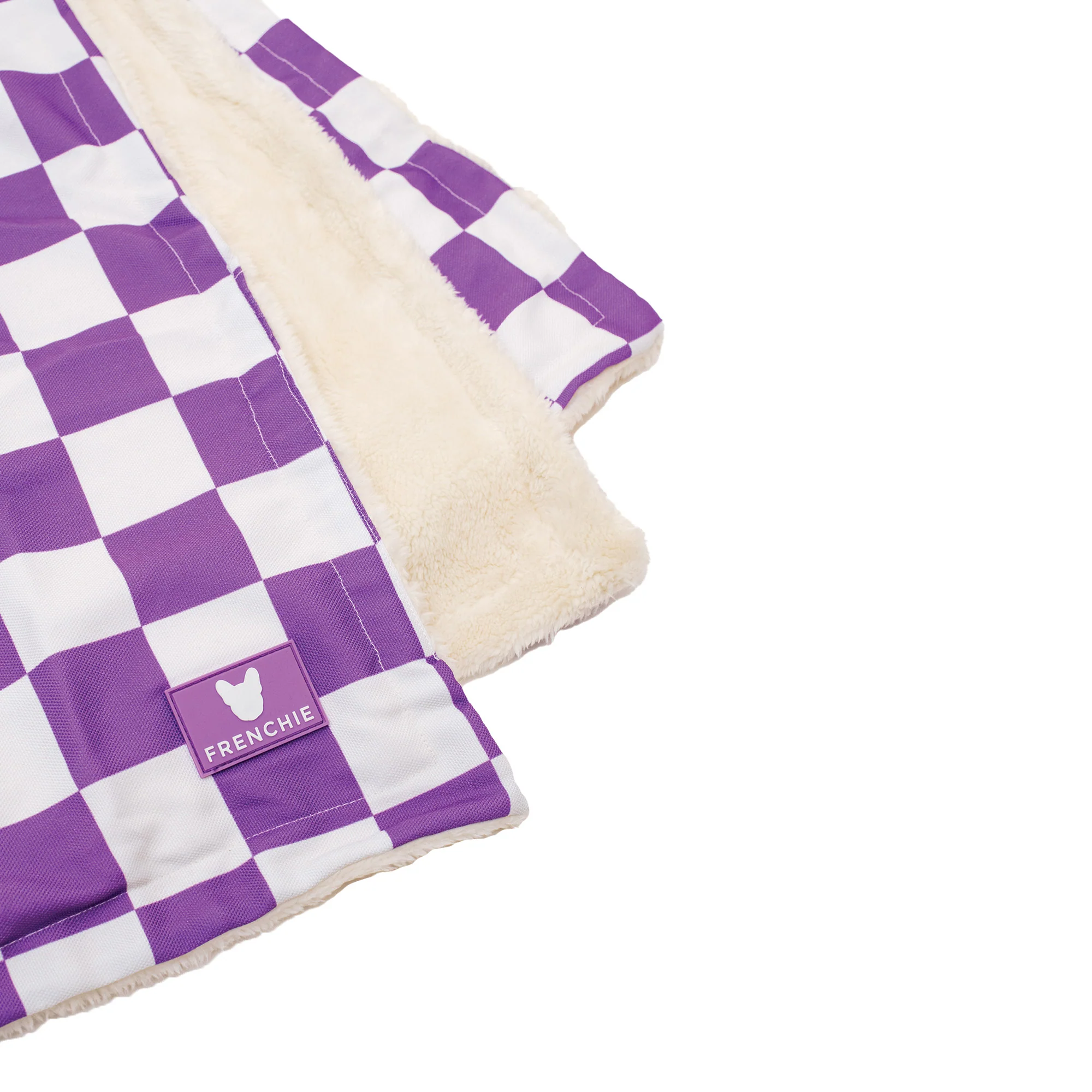 Frenchie Blanket - LA Purple Checkered - Image 5