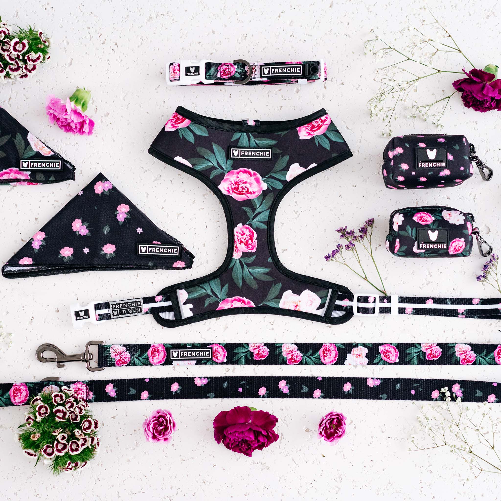 Frenchie Comfort Leash - Moody Floral - Image 5