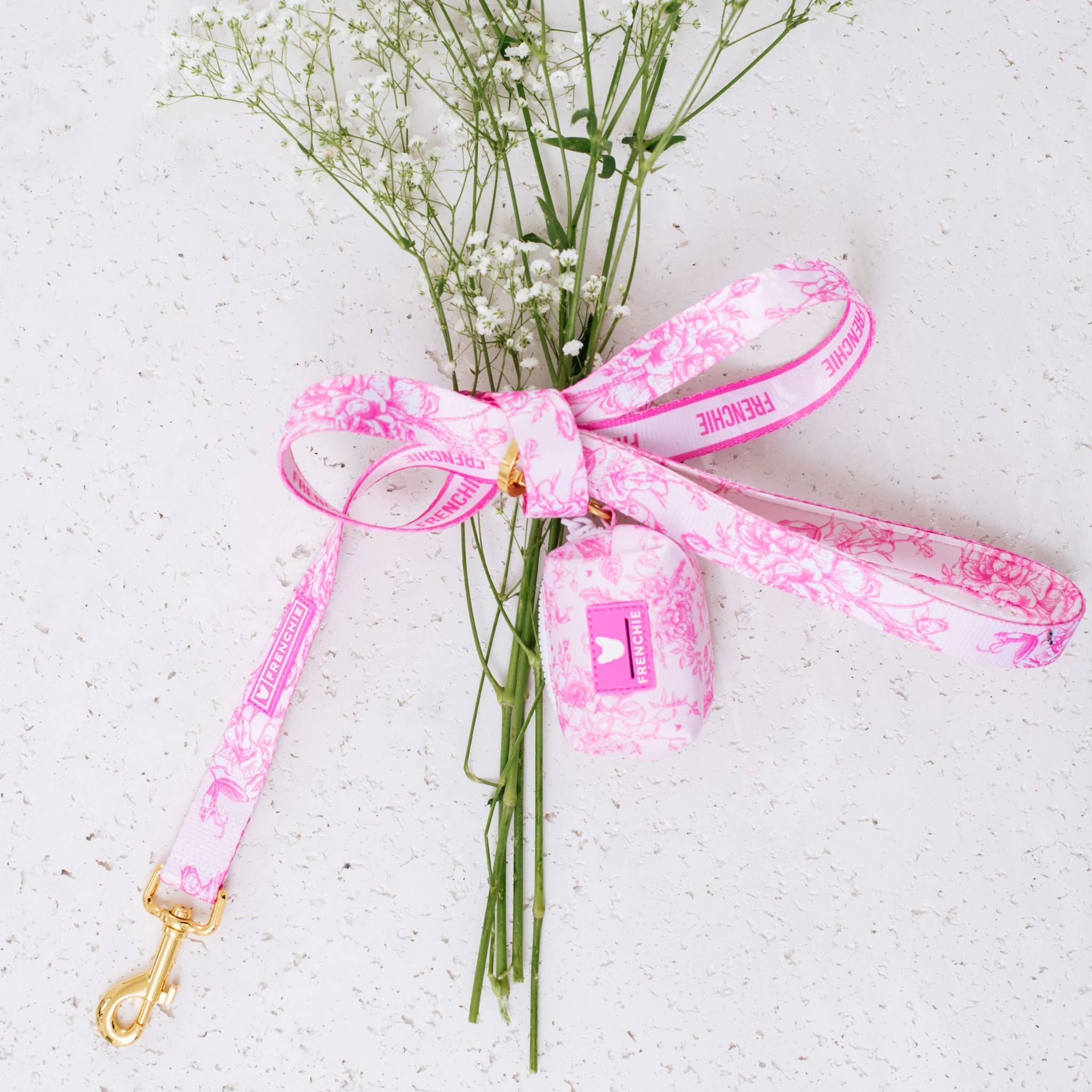 Frenchie Comfort Leash - Toile (Pink) - Image 2