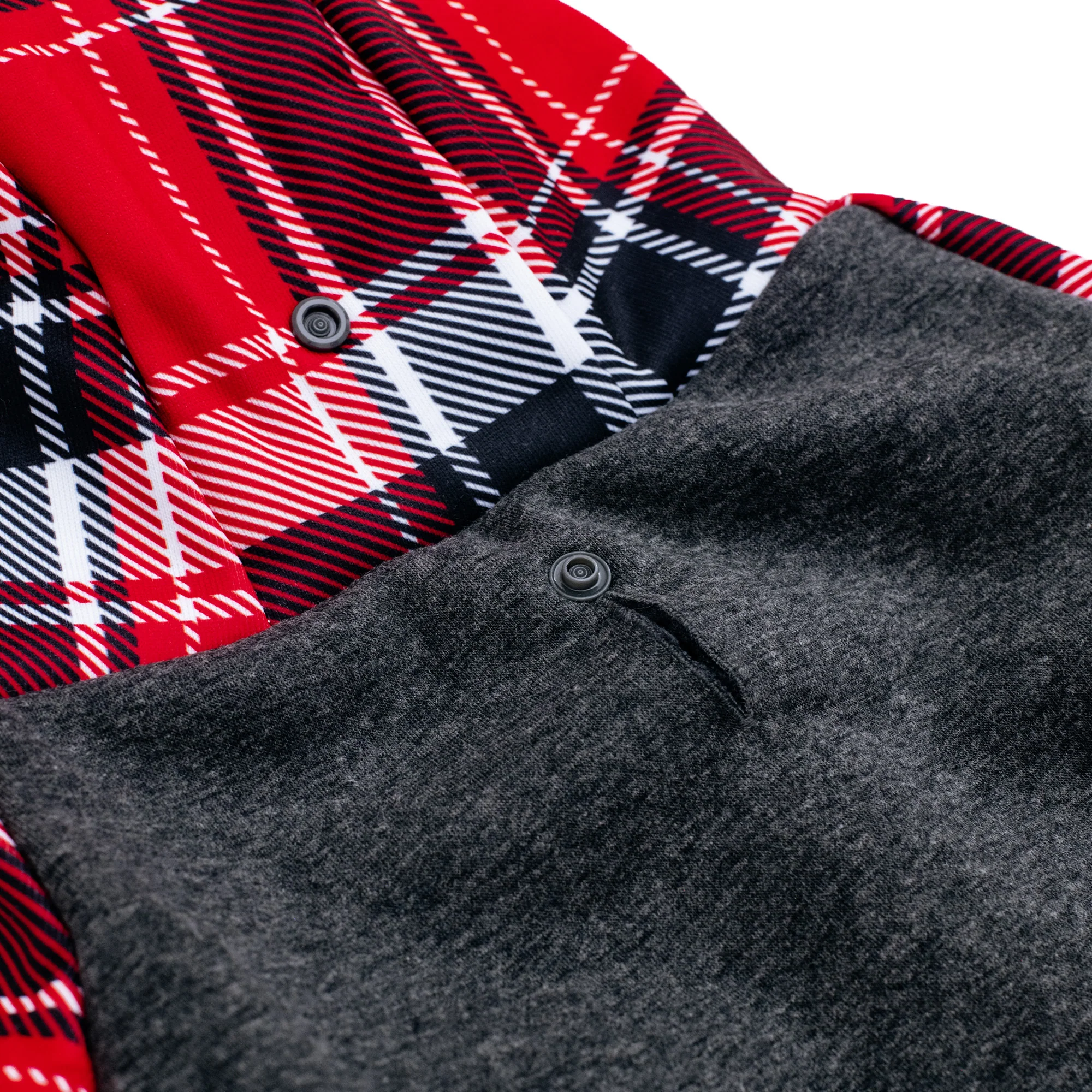 Frenchie Dog Hoodie - Scarlet Plaid - Image 15