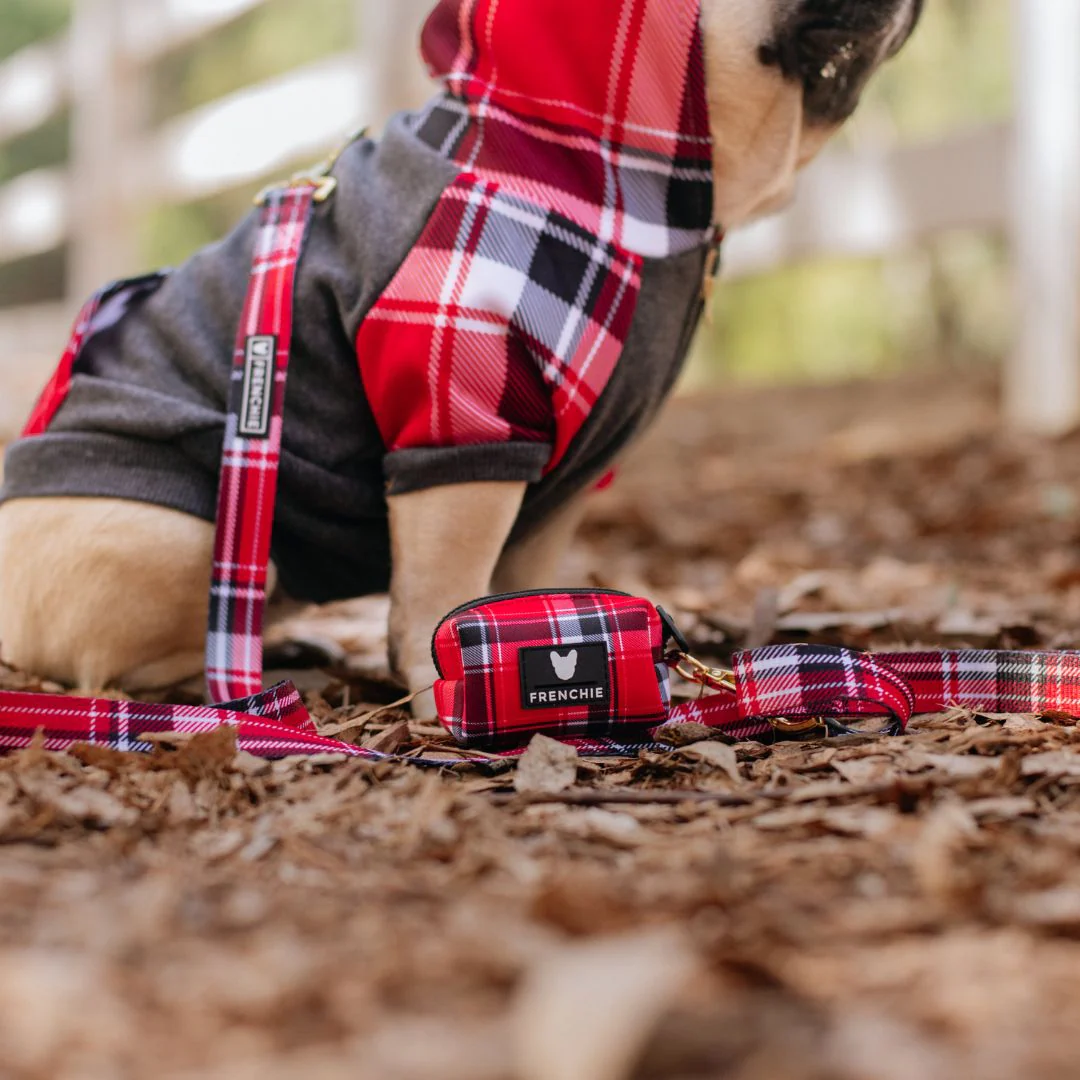 Frenchie Dog Hoodie - Scarlet Plaid - Image 17