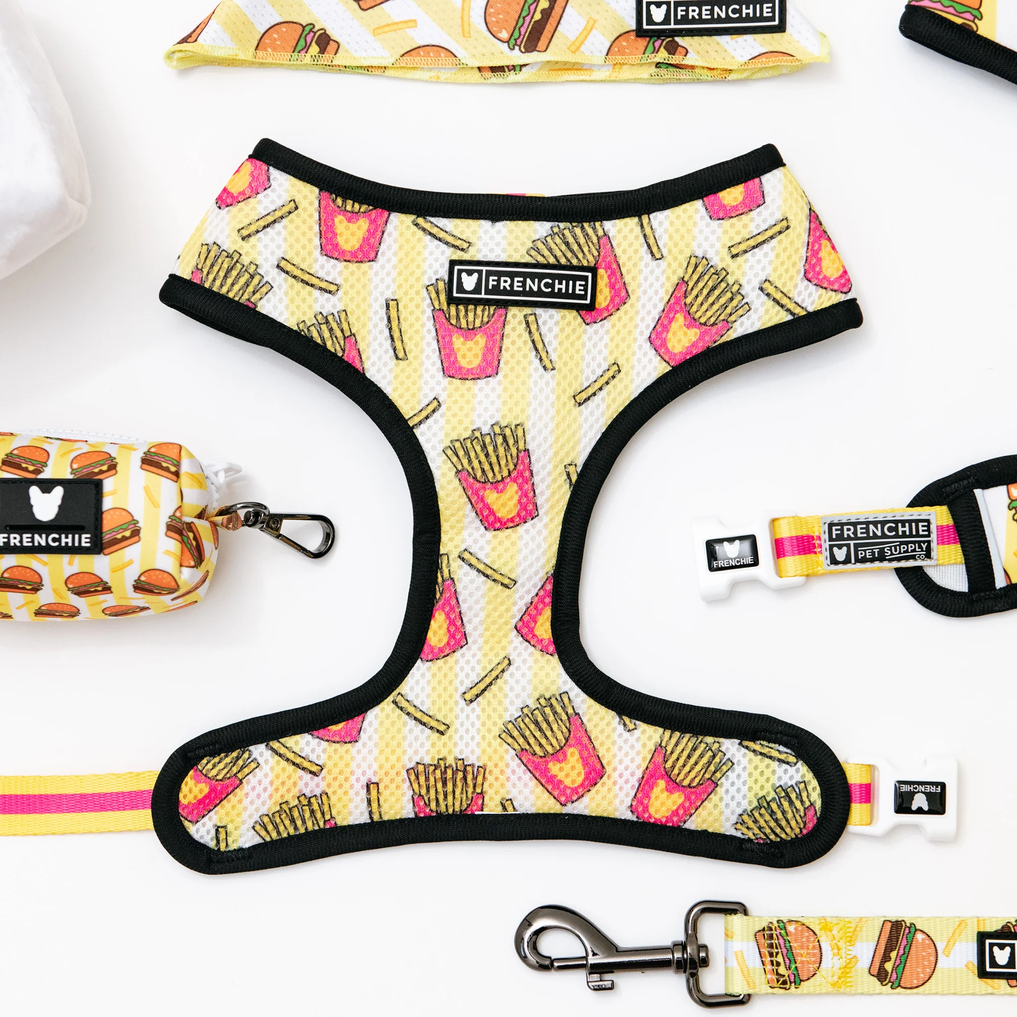 Frenchie Duo Reversible Harness - Burger N Fries - Image 10
