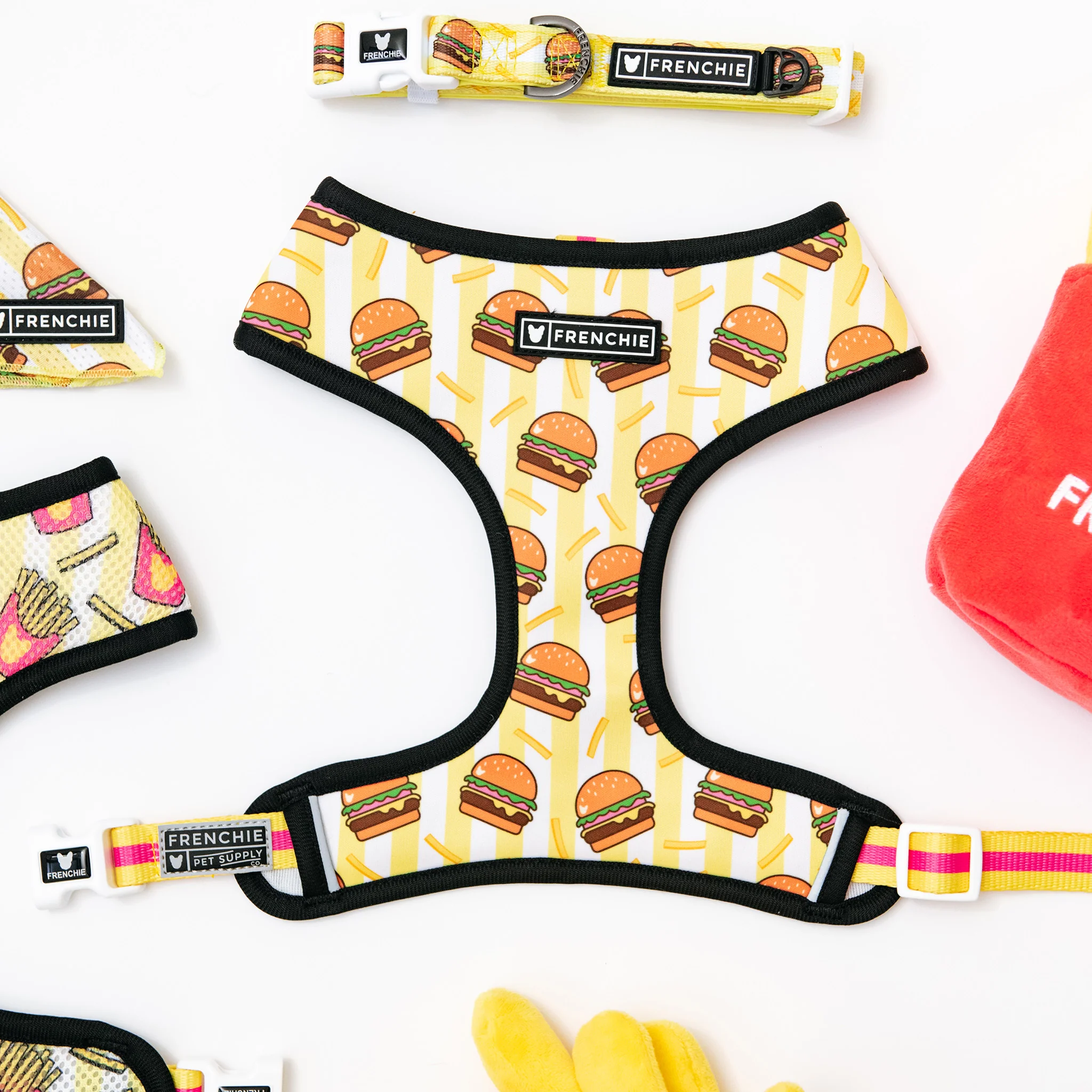 Frenchie Duo Reversible Harness - Burger N Fries - Image 11