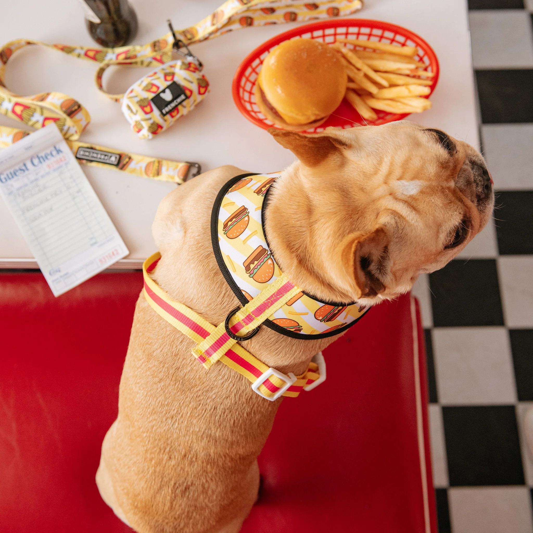 Frenchie Duo Reversible Harness - Burger N Fries - Image 8