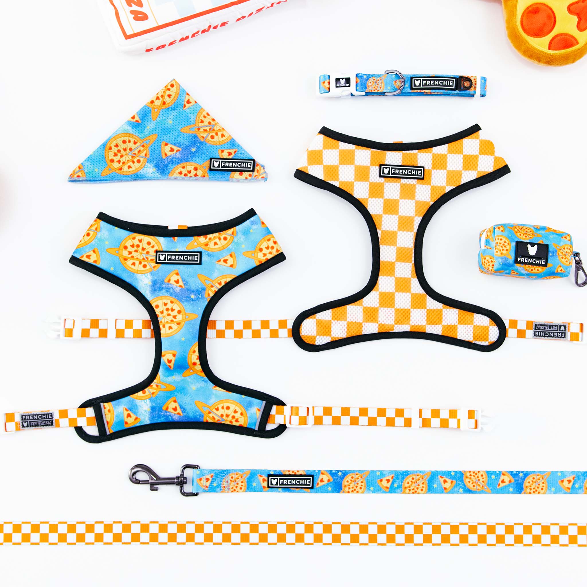 Frenchie Duo Reversible Harness - Galaxy Pizza - Image 9