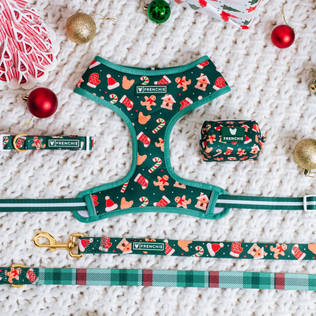 Frenchie Duo Reversible Harness - Gingerbread (Green) - Image 5