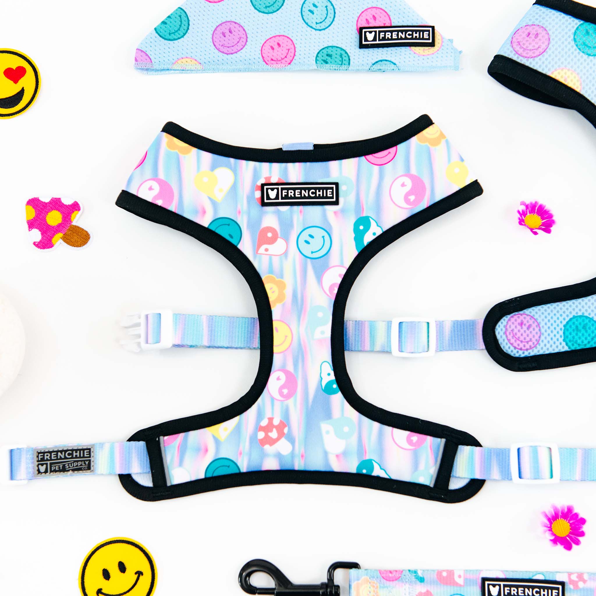 Frenchie Duo Reversible Harness - Good Vibes - Image 14