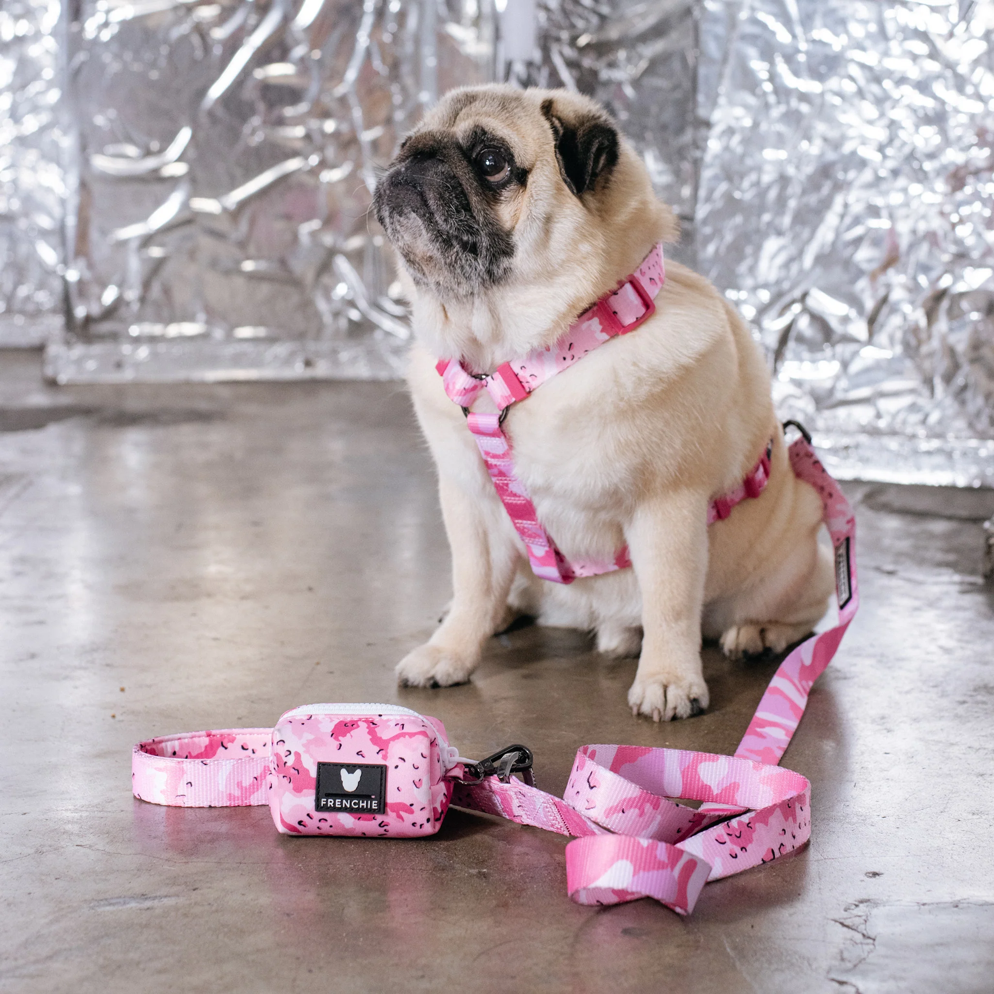 Frenchie Poo Bag Holder - Desert Camo (Pink) - Image 6