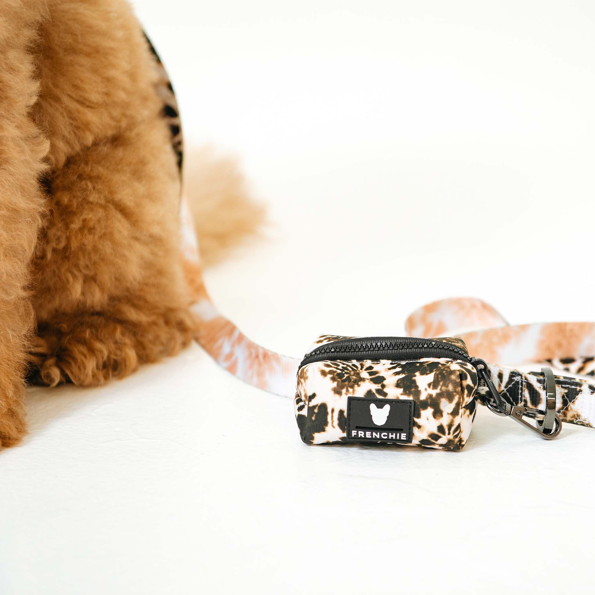 Frenchie Poo Bag Holder - Earthy Tie Dye - Image 3