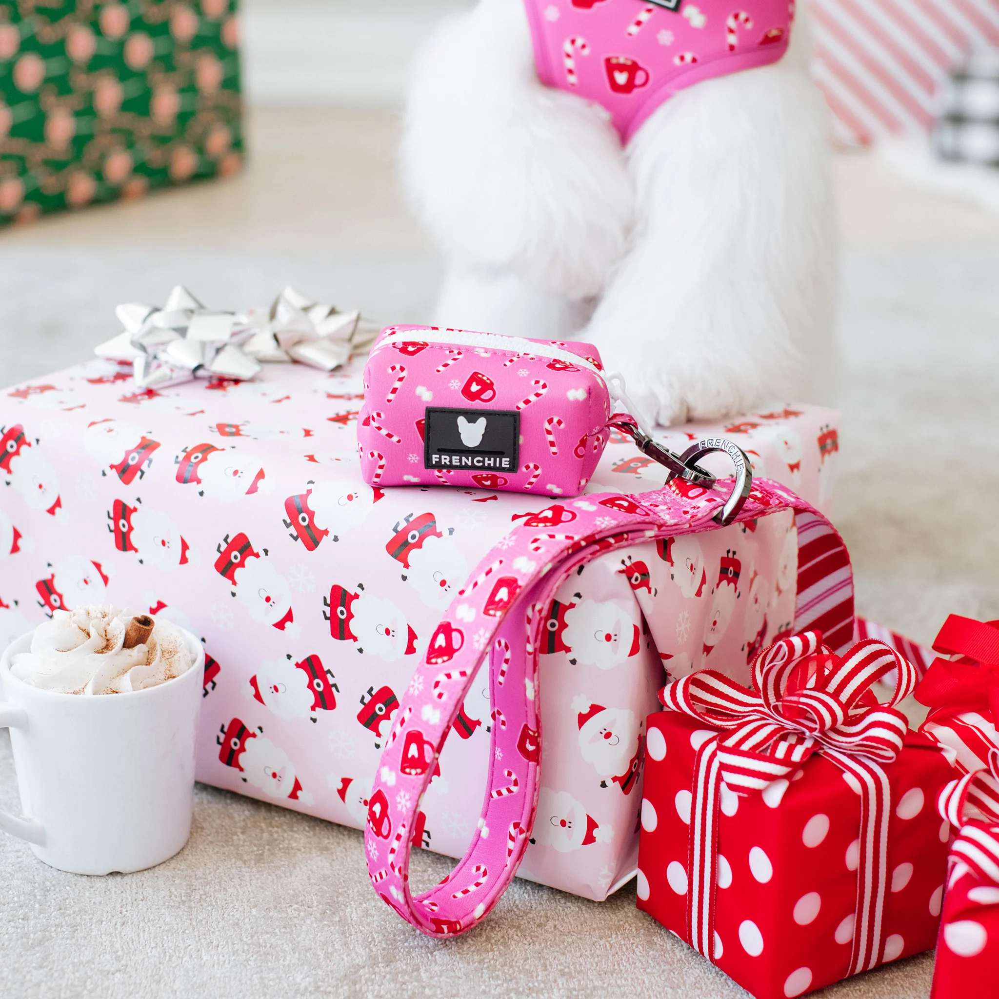 Frenchie Poo Bag Holder - Hot Cocoa (Pink) - Image 5