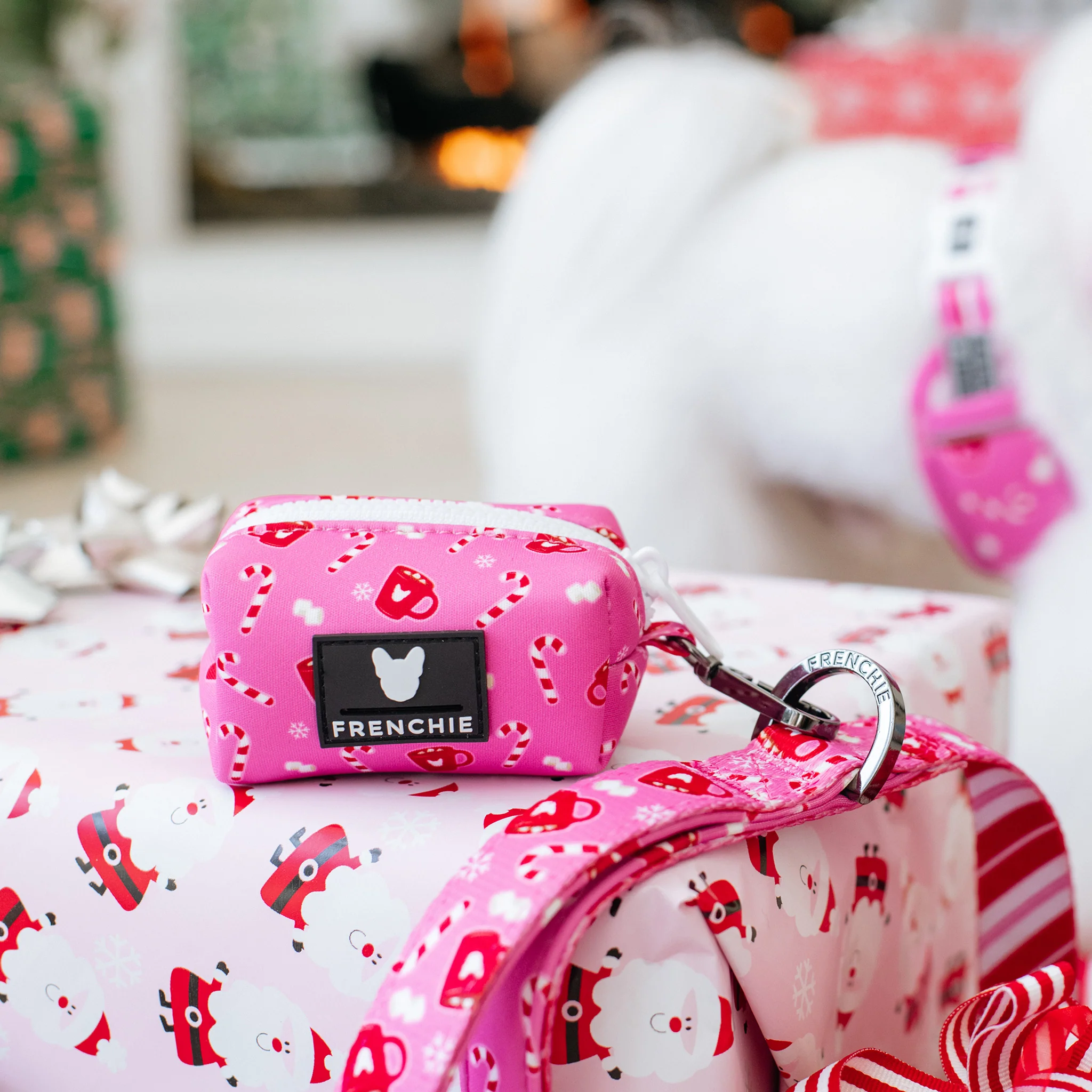 Frenchie Poo Bag Holder - Hot Cocoa (Pink) - Image 6