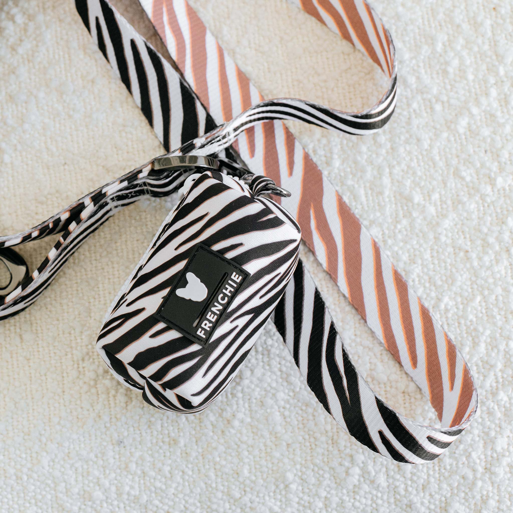 Frenchie Poo Bag Holder - Zebra - Image 2