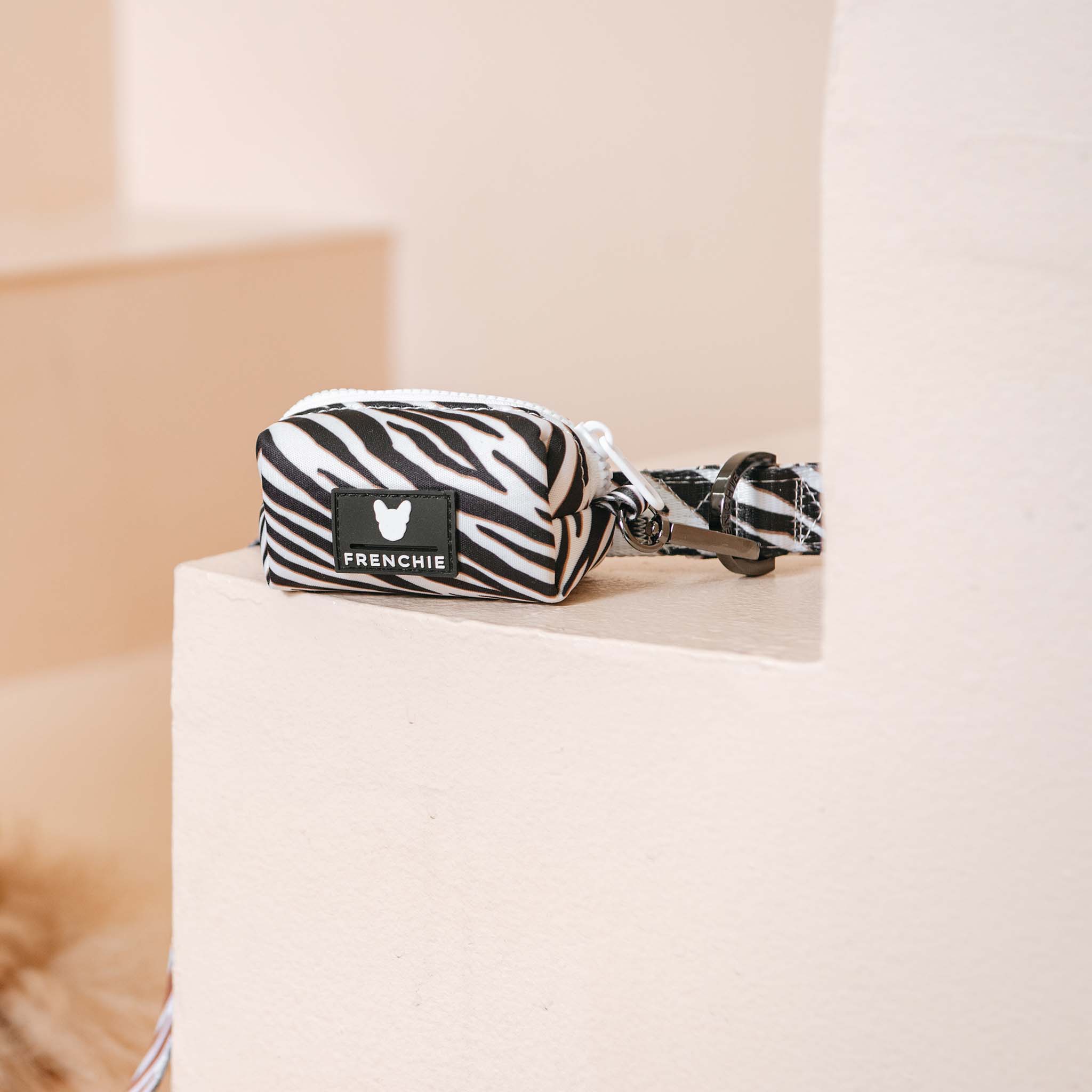 Frenchie Poo Bag Holder - Zebra - Image 5