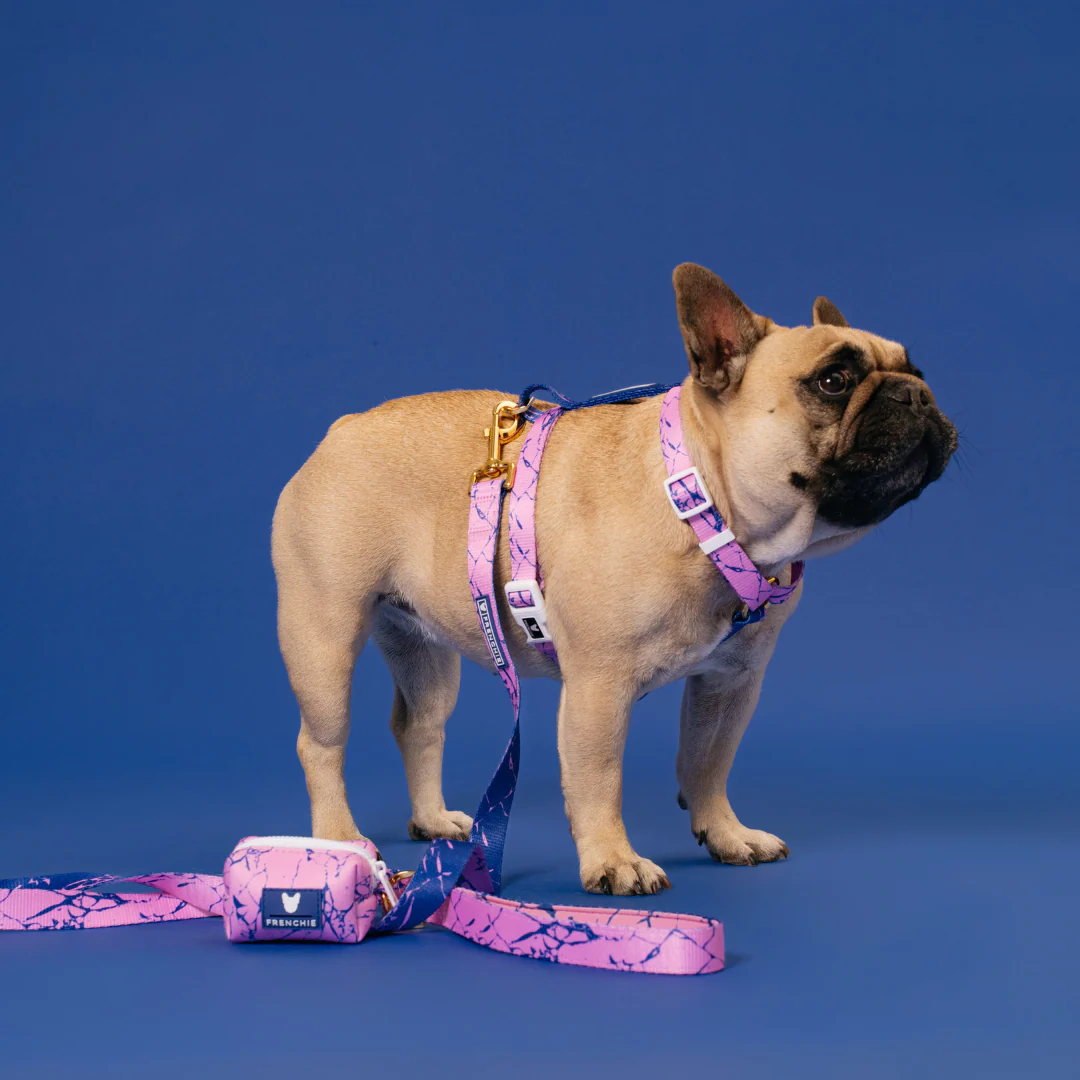 Frenchie Strap Harness - Pink Marble - Image 3