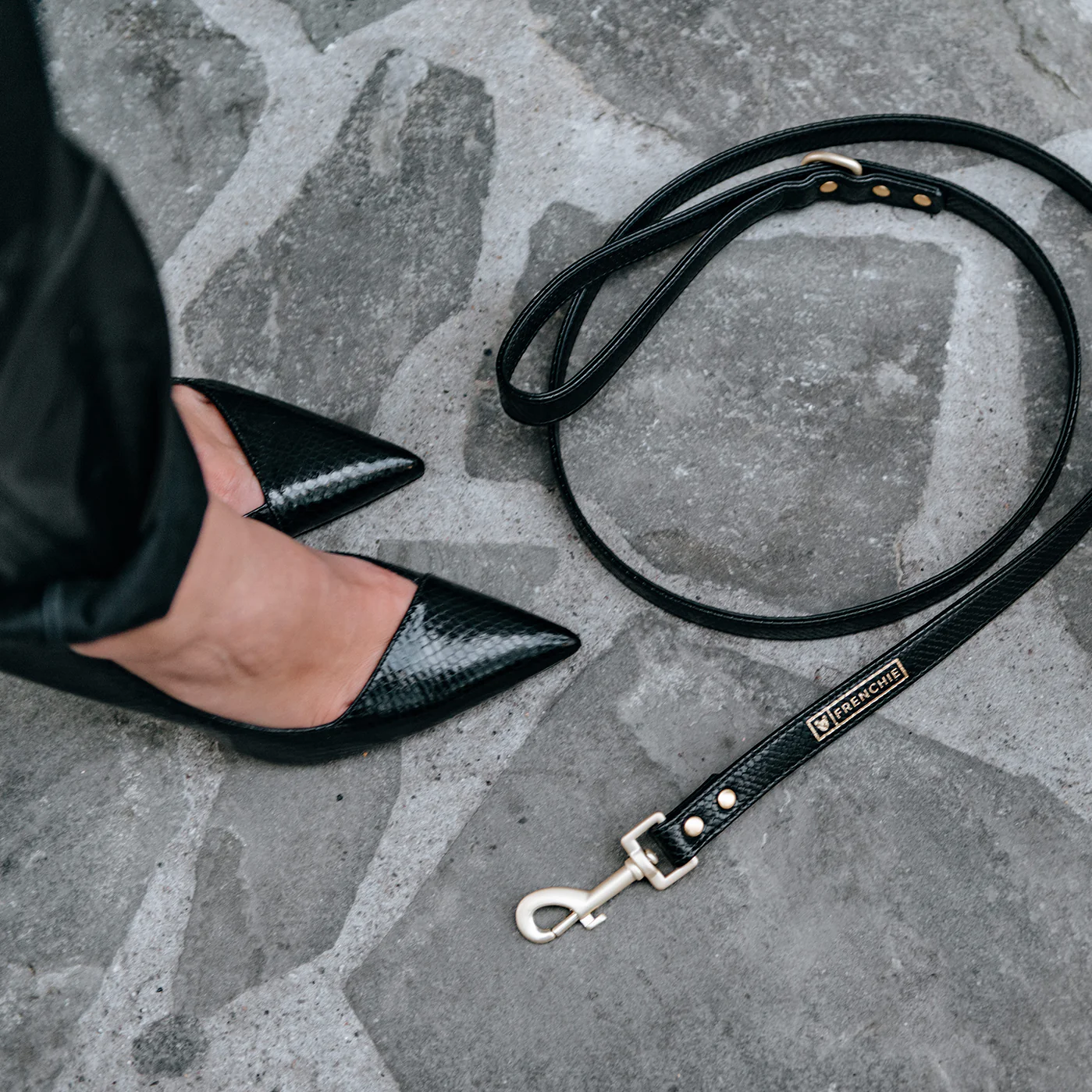 Vegan Leather- Black Croc - Image 10